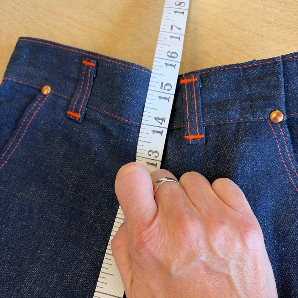 Vintage 1950’s Dungarettes High waisted Straight Jeans - Picture 7 of 10